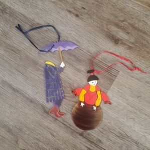 2 Cirque du Soleil ornaments, QUIDAM & LITTLE BUDDHA